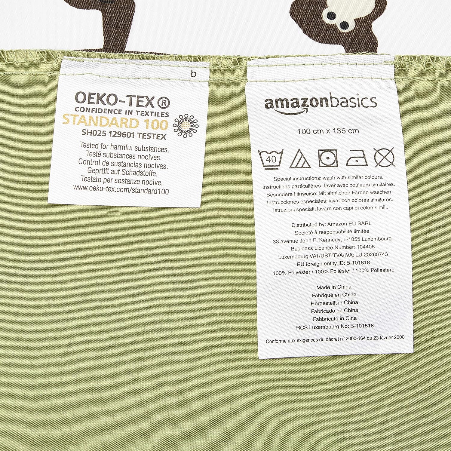 Thumbnail 4 de Amazon Basics parure de lit pour enfants 100x135 cm