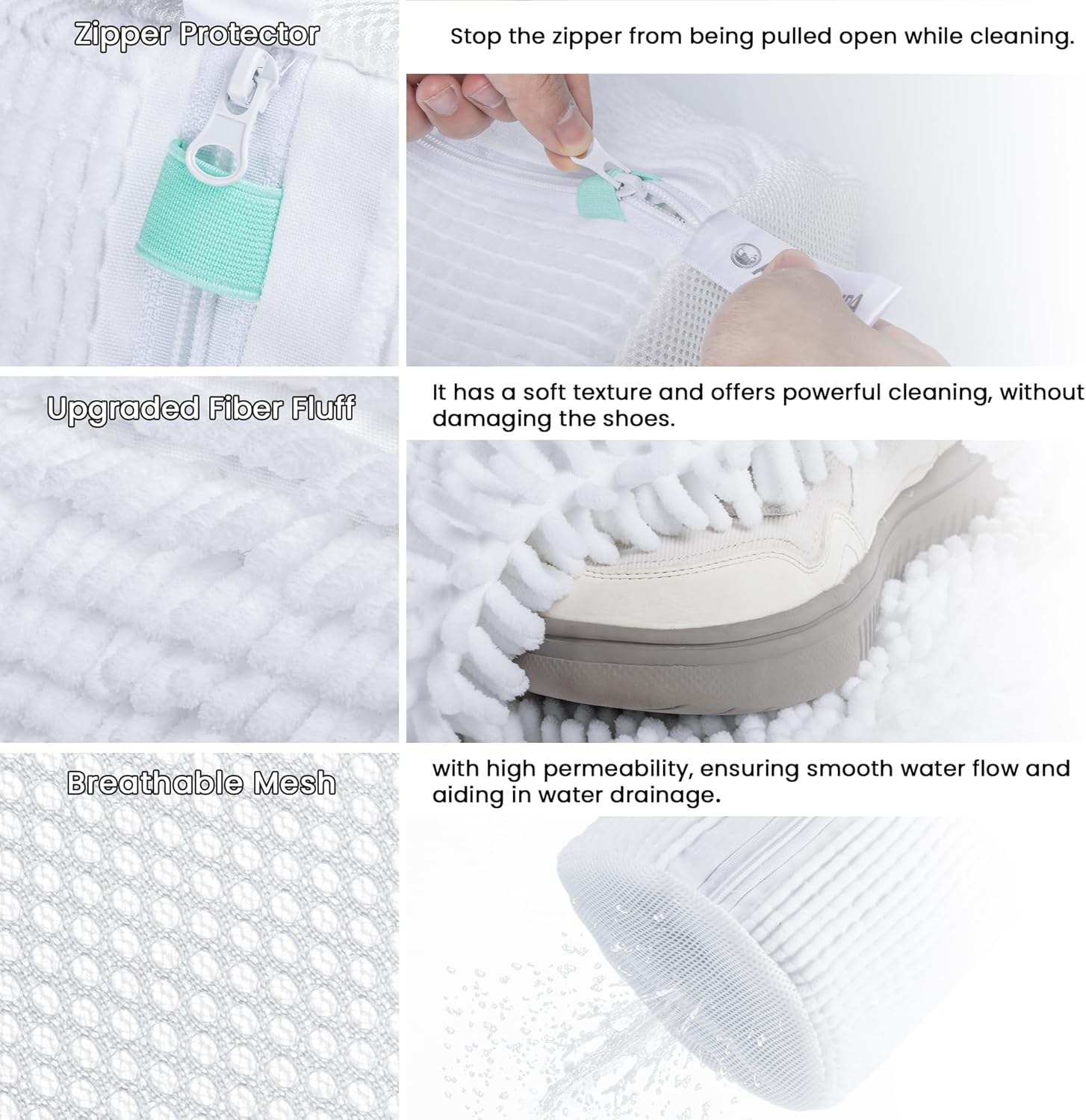 Thumbnail 1 de ADEHMDA Reusable Shoe Washing Bag for Trainers