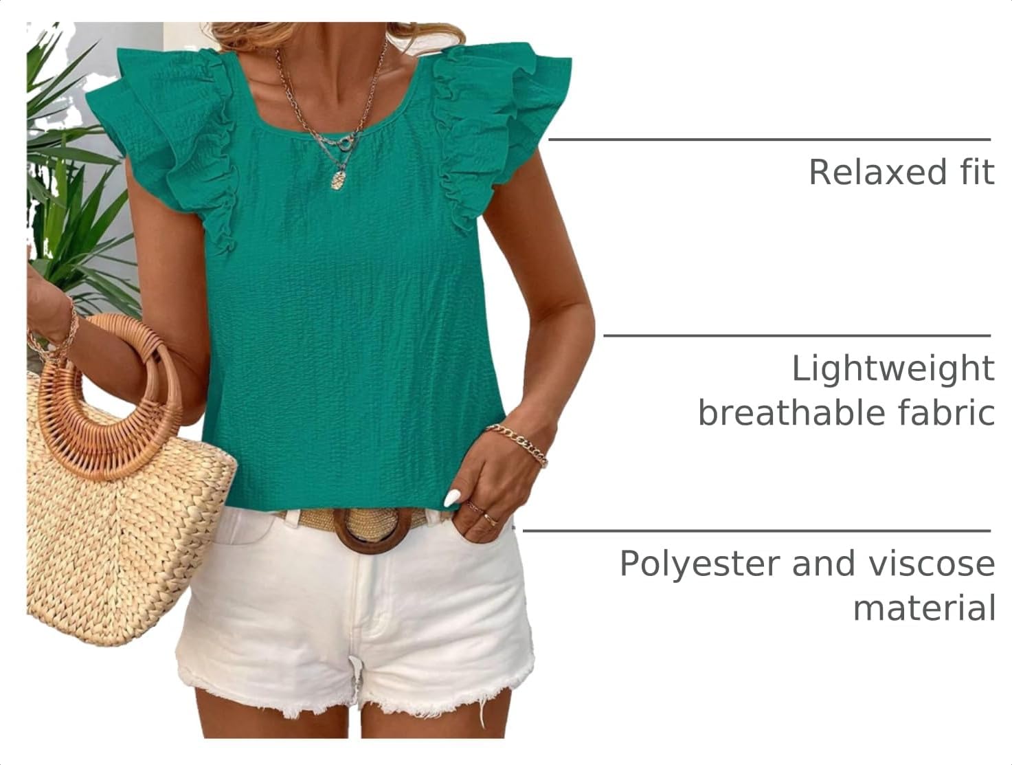 Detalle 2 de Falechay bow tie back top with ruffles