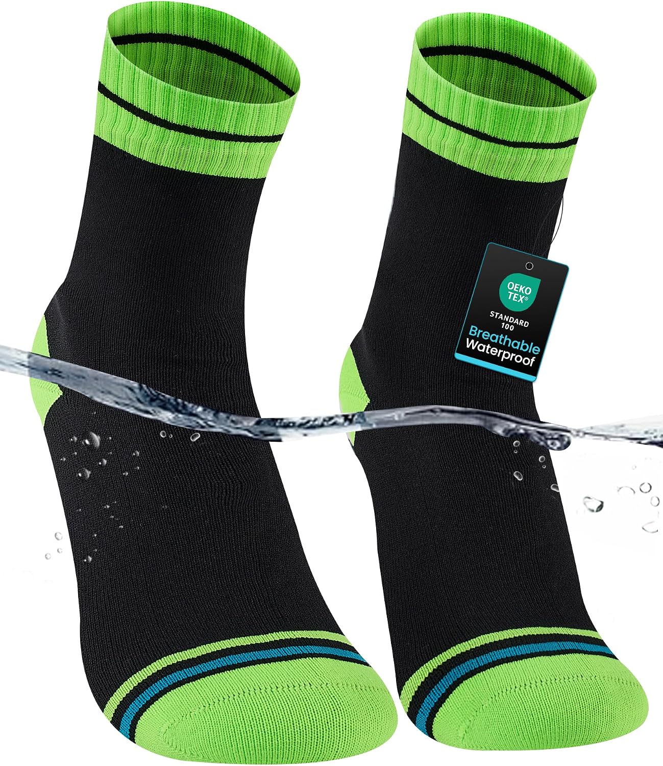 Detalle de inaWarm Waterproof Socks for Men — Triple-Layer Protection for Wet Weather