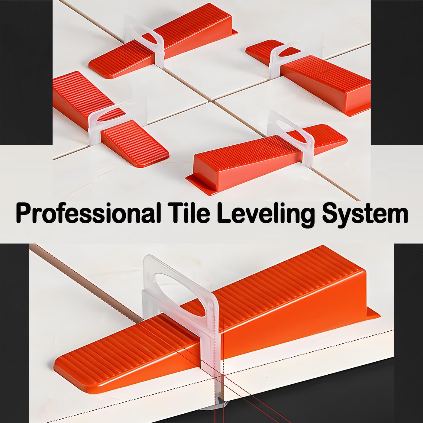 Thumbnail 4 de Tile Leveling System 2mm 200pcs QTACIE for Ceramic & Stone Installation (2mm tile spacers and clips)