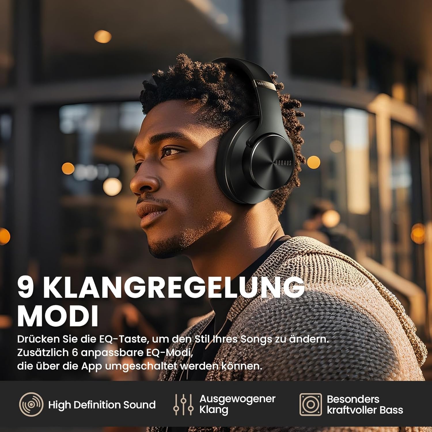 Thumbnail 2 de DOQAUS Bluetooth Kopfhörer Over Ear 90 Std Laufzeit
