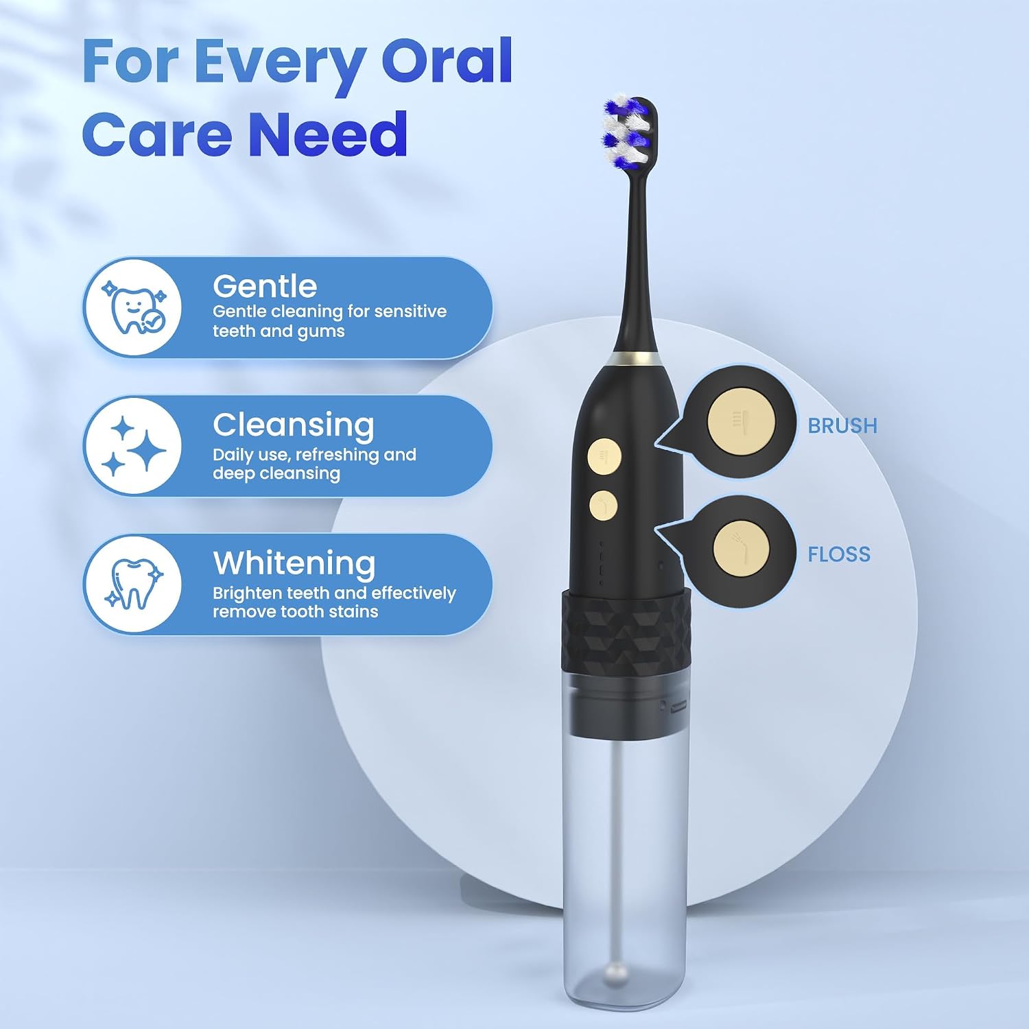 Thumbnail 2 de Electric Toothbrush with Water Flosser 2-in-1 Kit (Black)