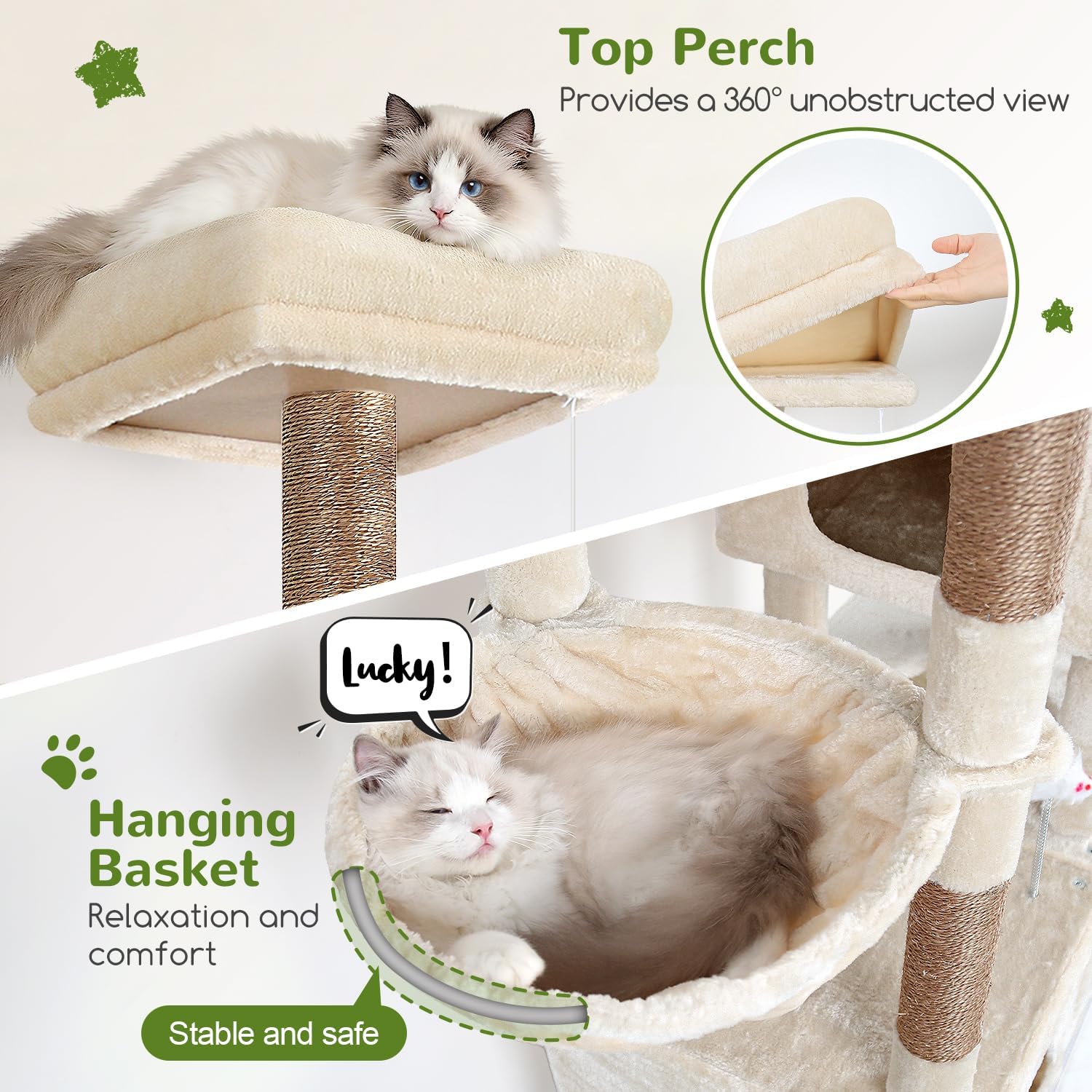 Detalle 1 de Globlazer Cat Tower 81-Inch