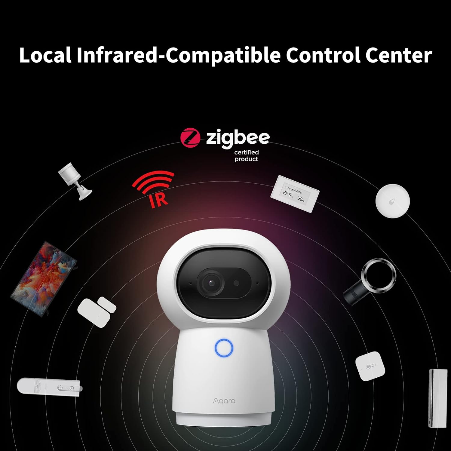 Detalle 2 de Aqara 2K PT Camera Intérieur G3 avec Hub Zigbee 3.0 et reconnaissance faciale