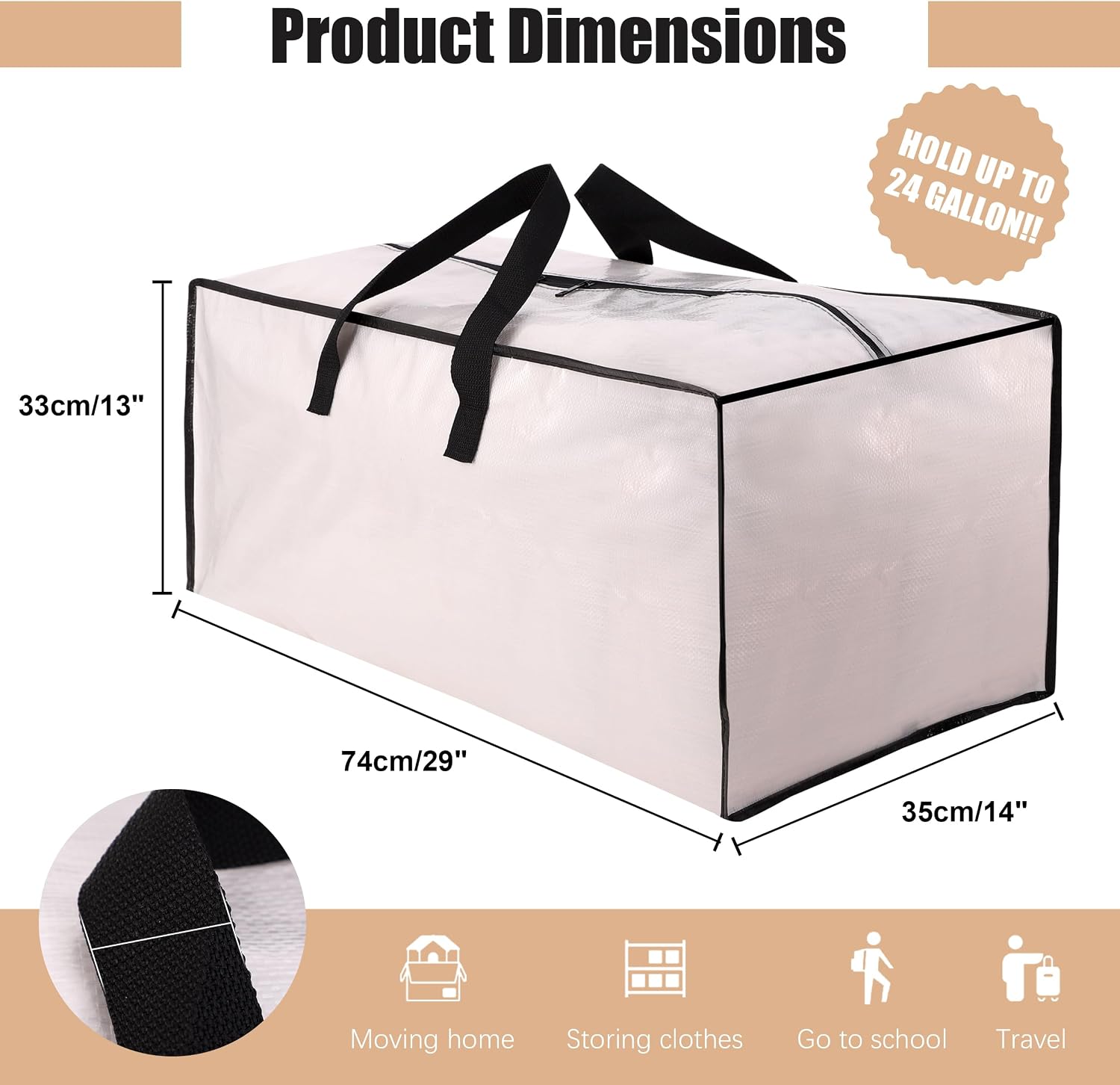 Thumbnail 1 de NATURELUX Moving Bags, 12-Pack