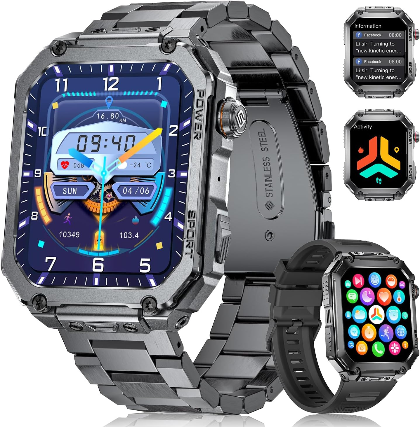Detalle de Reloj Inteligente Militar EF2 PRO 1,91