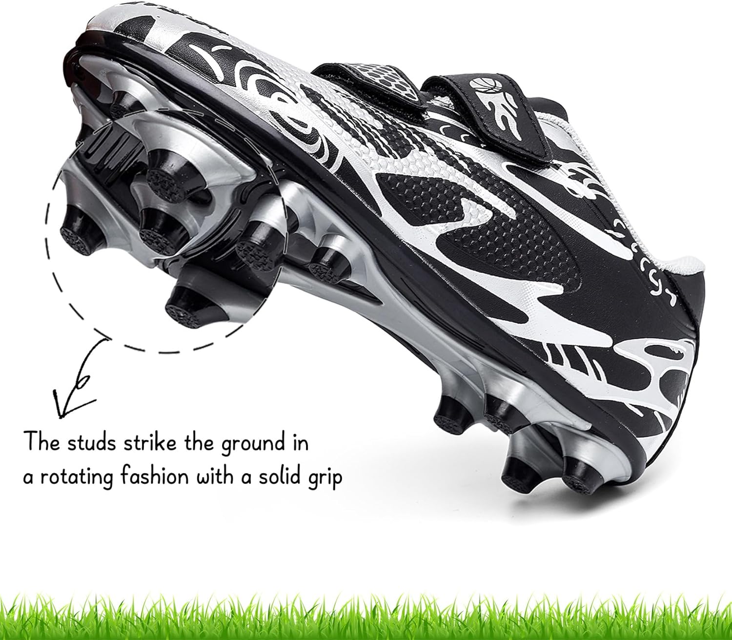 Thumbnail 5 de Unitysow Fußballschuhe Jungen/Mädchen – Outdoor-Schuhe, EU 31, Schwarz