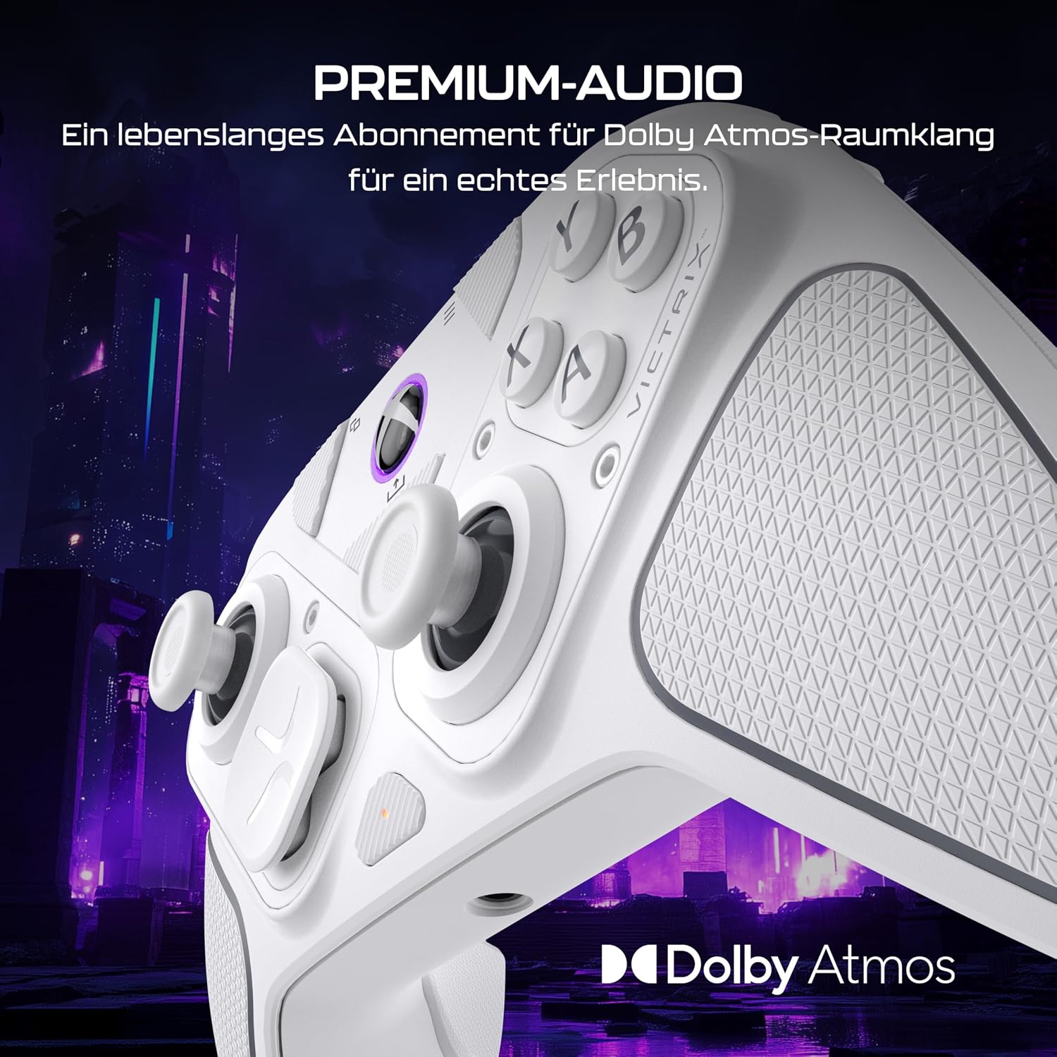 Detalle 2 de Turtle Beach Victrix Pro BFG Reloaded Wireless Modular Xbox Controller Weiß – Offiziell lizenziert