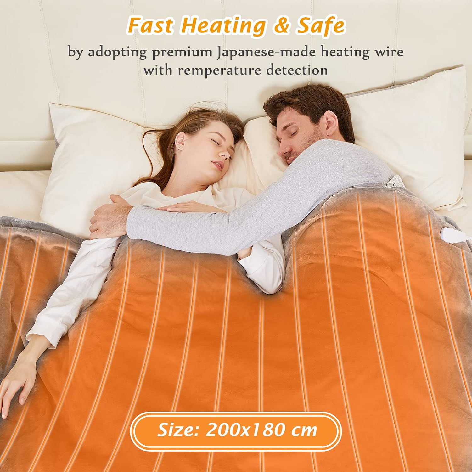 Detalle 2 de Mia&Coco Electric Heated Blanket 200x180cm