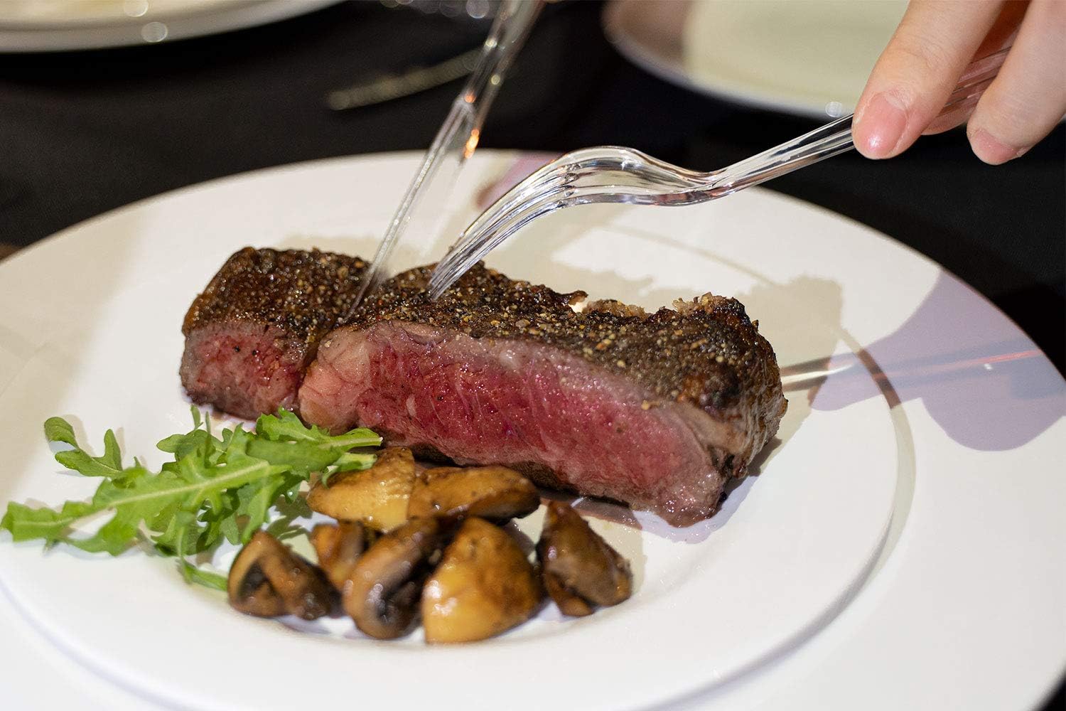 Thumbnail 4 de POSATE Heavy Weight Plastic Forks (Clear Disposable), 100 Count