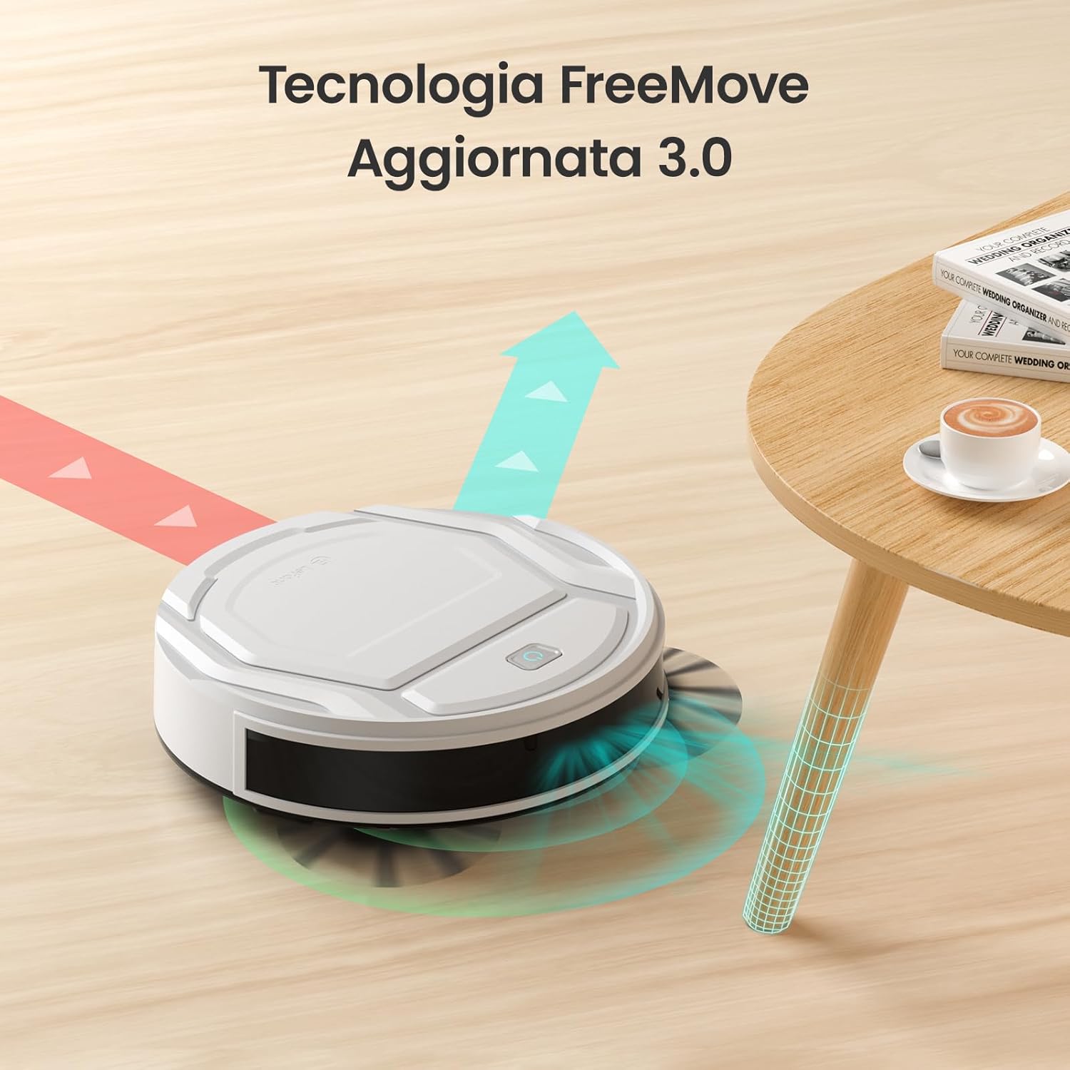 Detalle 2 de Lefant M210P Robot Aspirapolvere: pulizia intelligente slanciata da 2200Pa, sottile 7,85 cm