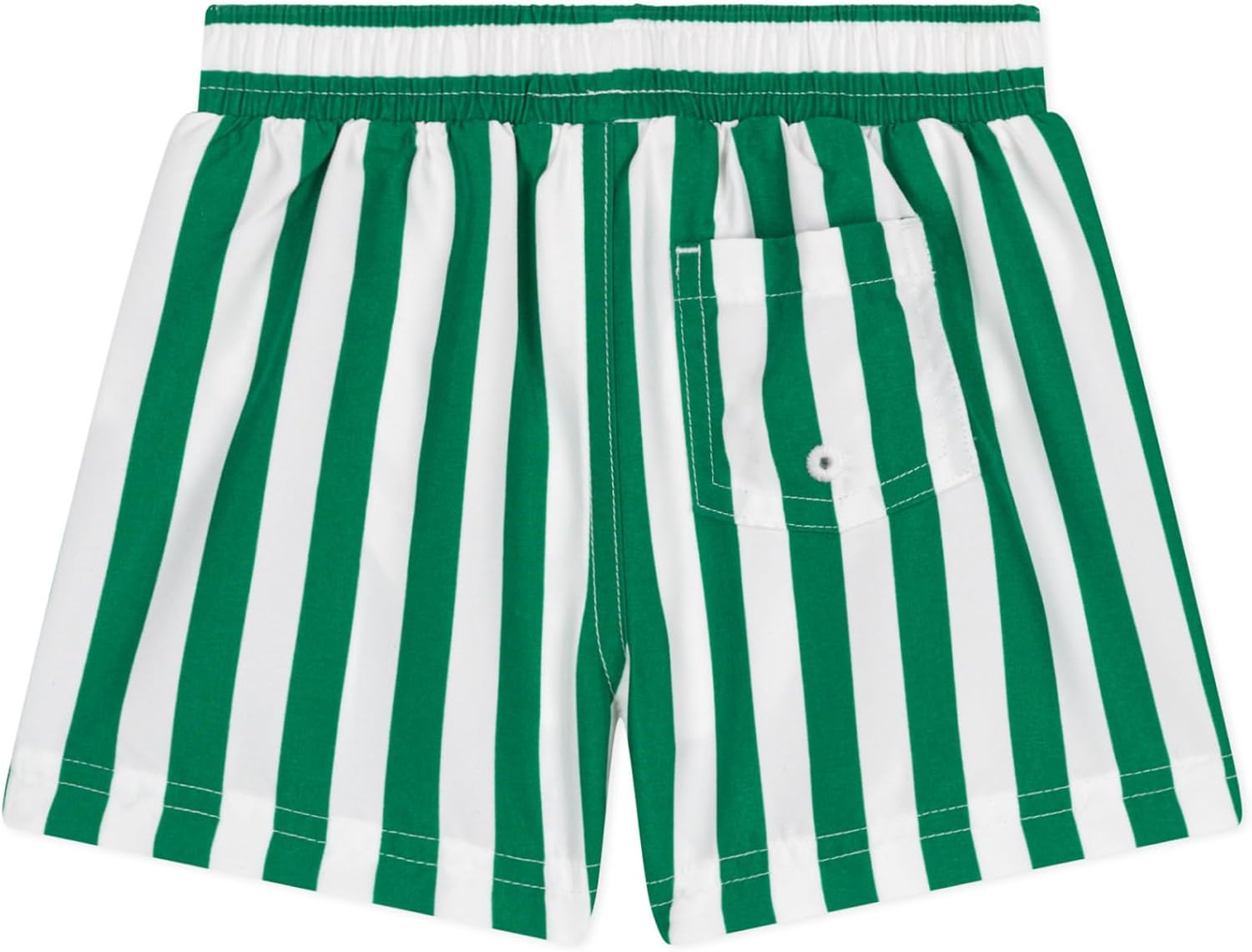 Thumbnail 1 de Petit Bateau Short de plage bébé garçon à rayures, ceinture élastique