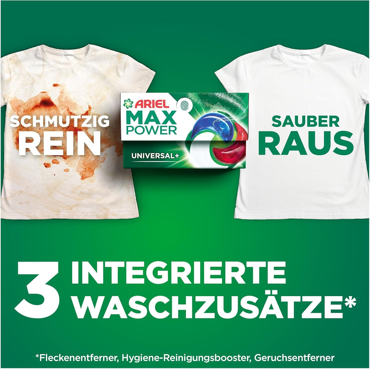 Thumbnail 1 de Ariel Max Power PODS®: Flüssigwaschmittelkapseln 66 Wäschen, Universal+ mit 3 integrierten Waschzusatzstoffen