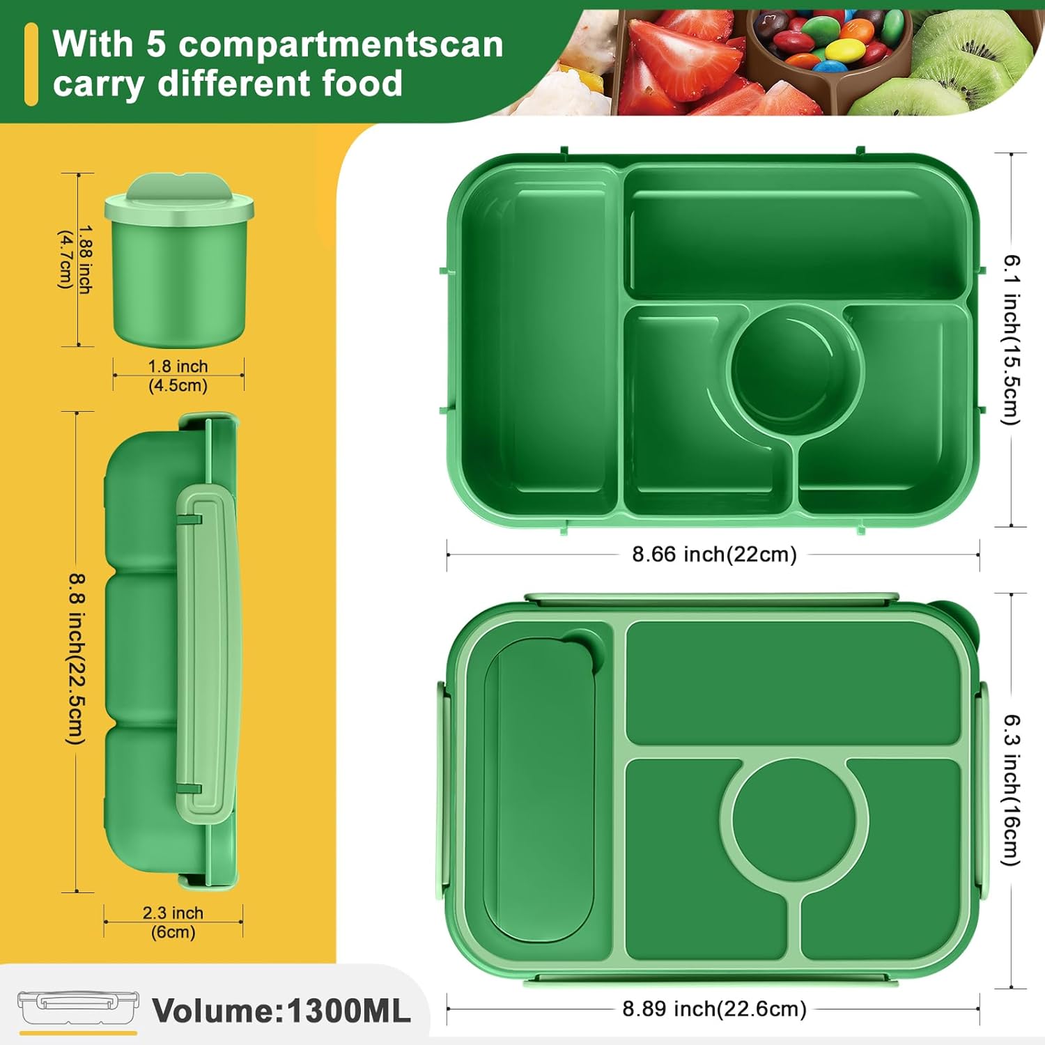 Detalle 2 de Amathley Brotdose 1300 ml đ±