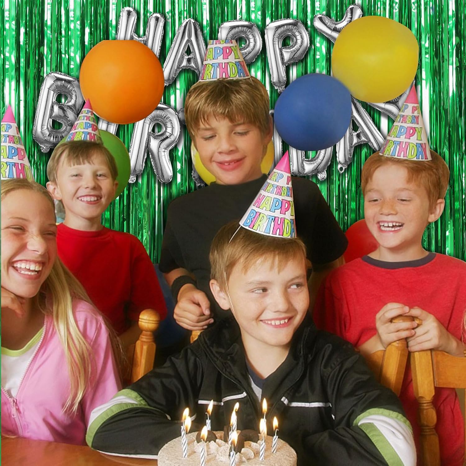 Thumbnail 4 de Foil Fringe Party Backdrop, 20-Pack