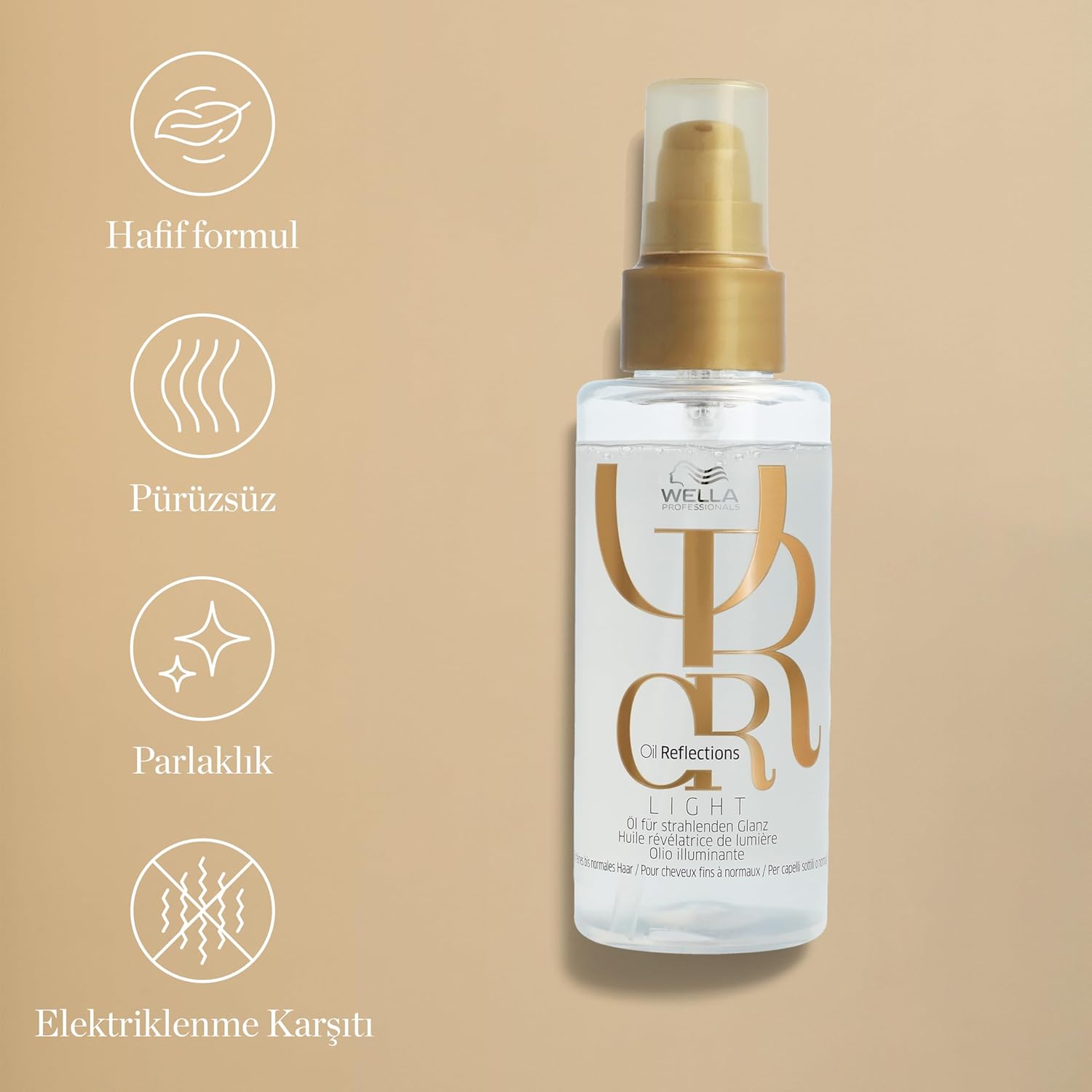 Thumbnail 1 de Wella Professionals Oil Reflections Olio Capelli Riflessante Delicato – anti-crespo e riflessi luminosi
