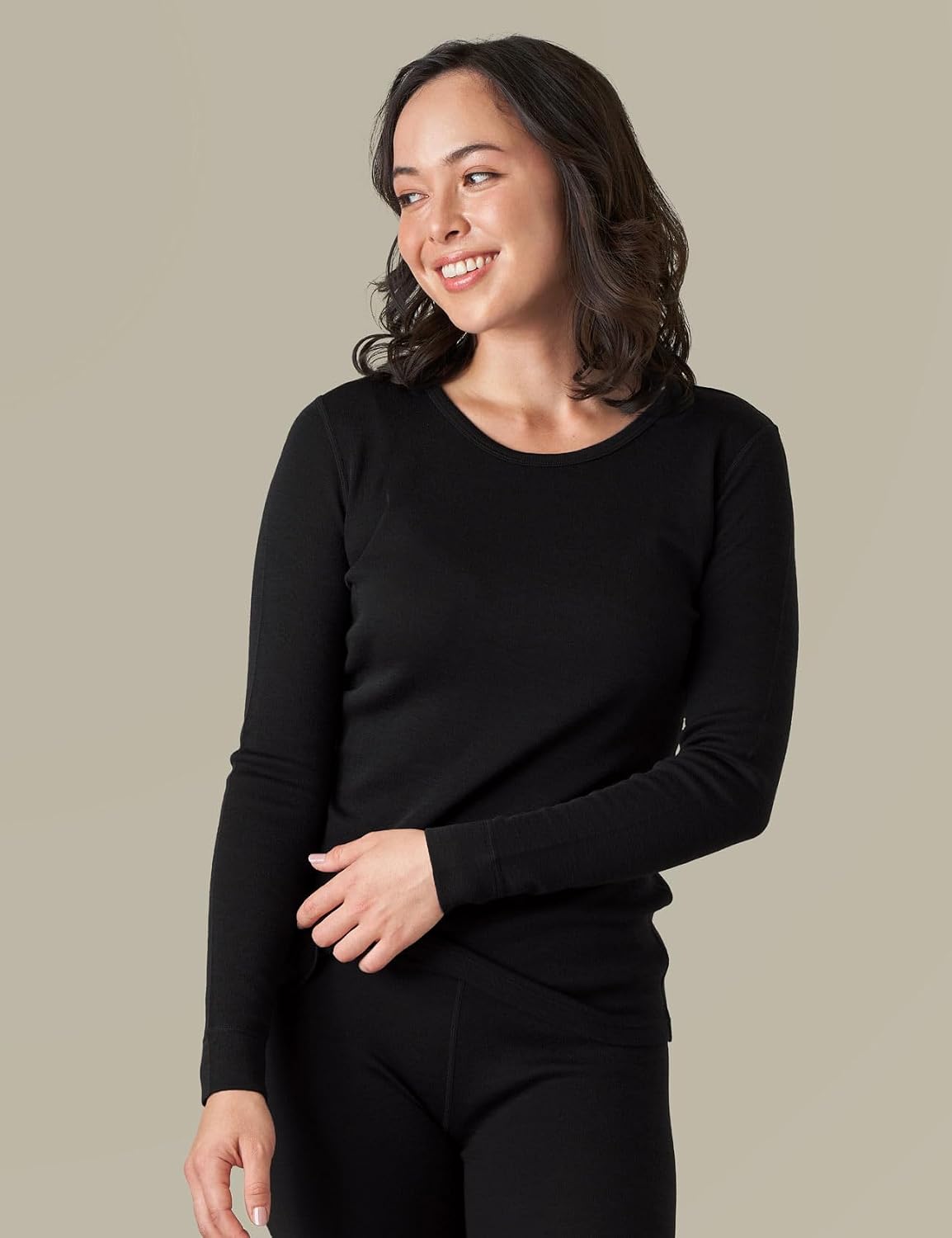 Detalle de LAPASA Merino Wolle Unterwäsche Set Damen L91