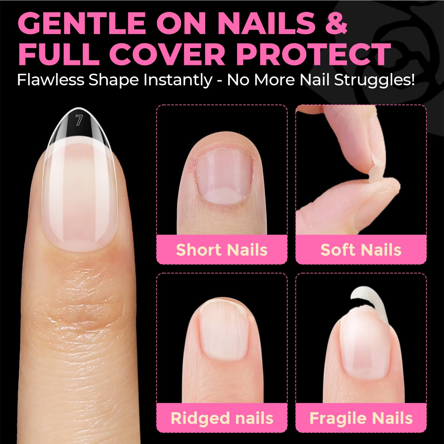 Thumbnail 6 de UNA GELLA Short Almond Nail Tips