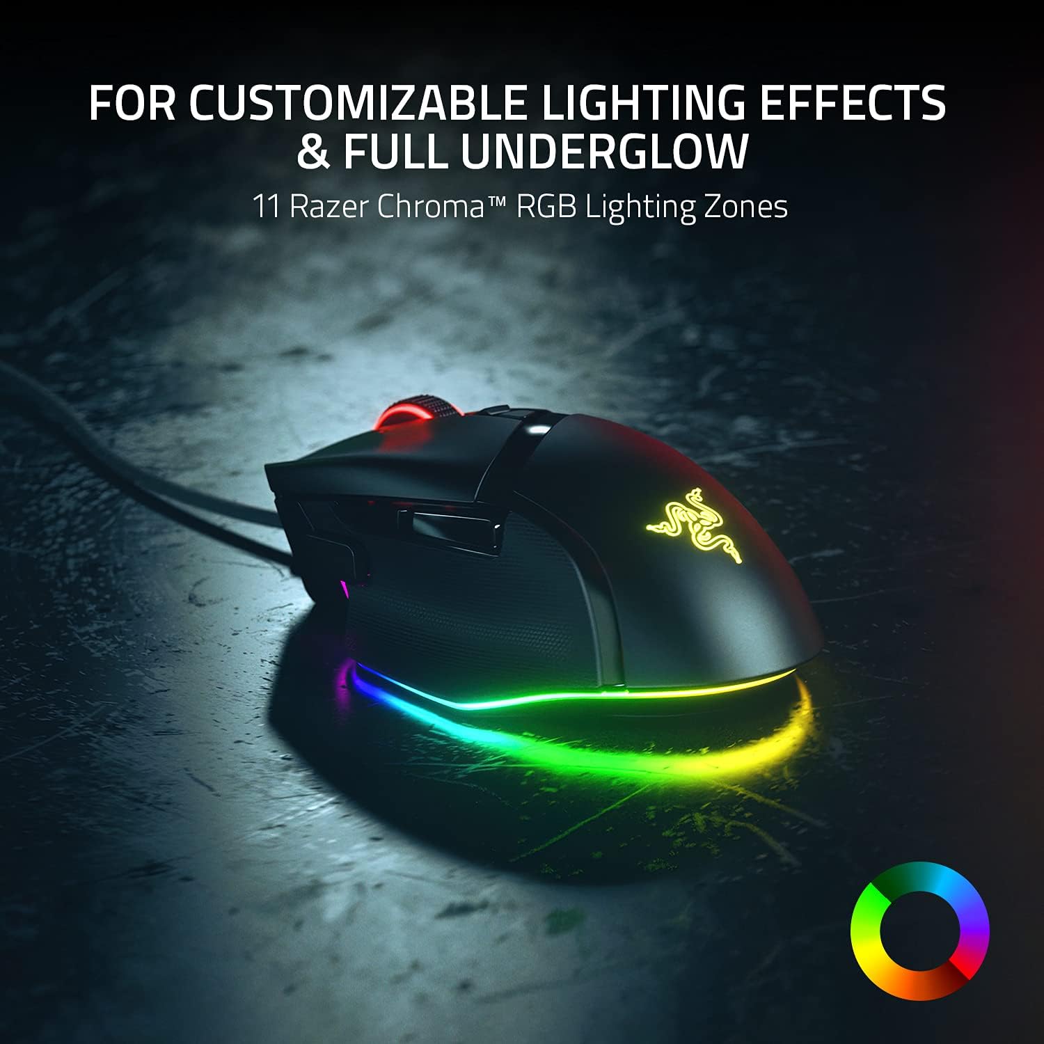 Thumbnail 3 de Razer Basilisk V3 ergonomic gaming mouse with 11 programmable buttons, Chroma RGB, 26K optical sensor