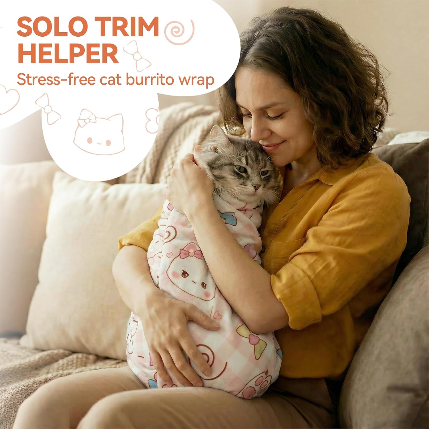 Detalle de BFNN Cat Grooming Wrap, XL