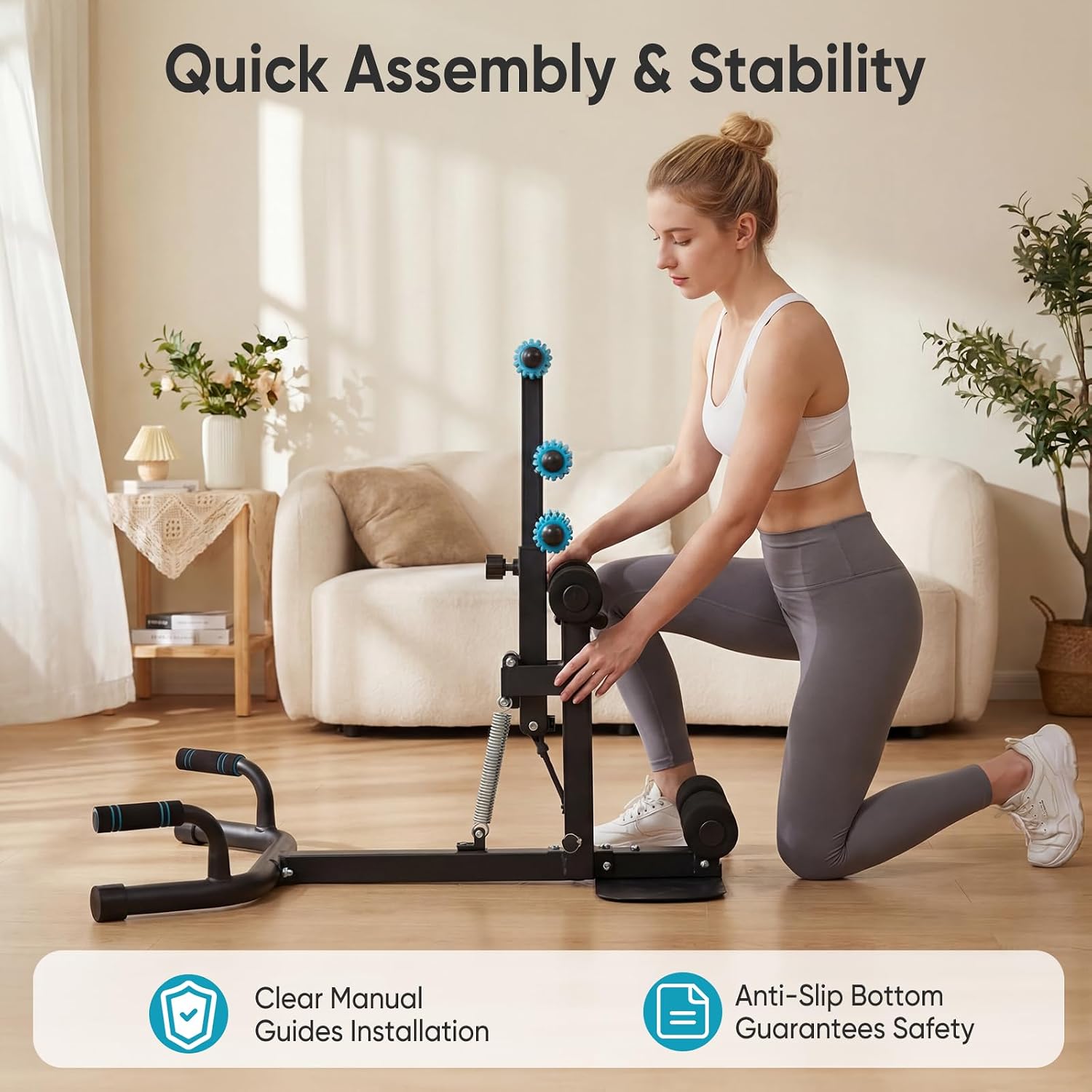 Detalle 1 de KMFurnila Squat Machine, 300 lbs Capacity