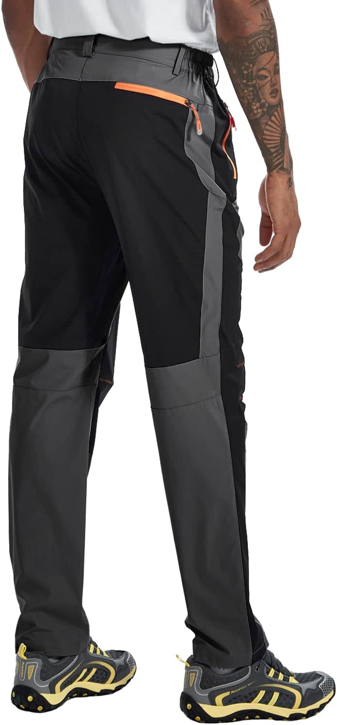 Detalle 2 de TBMPOY Men’s Outdoor Hiking Pants, Quick-Dry, Water-Resistant, Zip Pockets