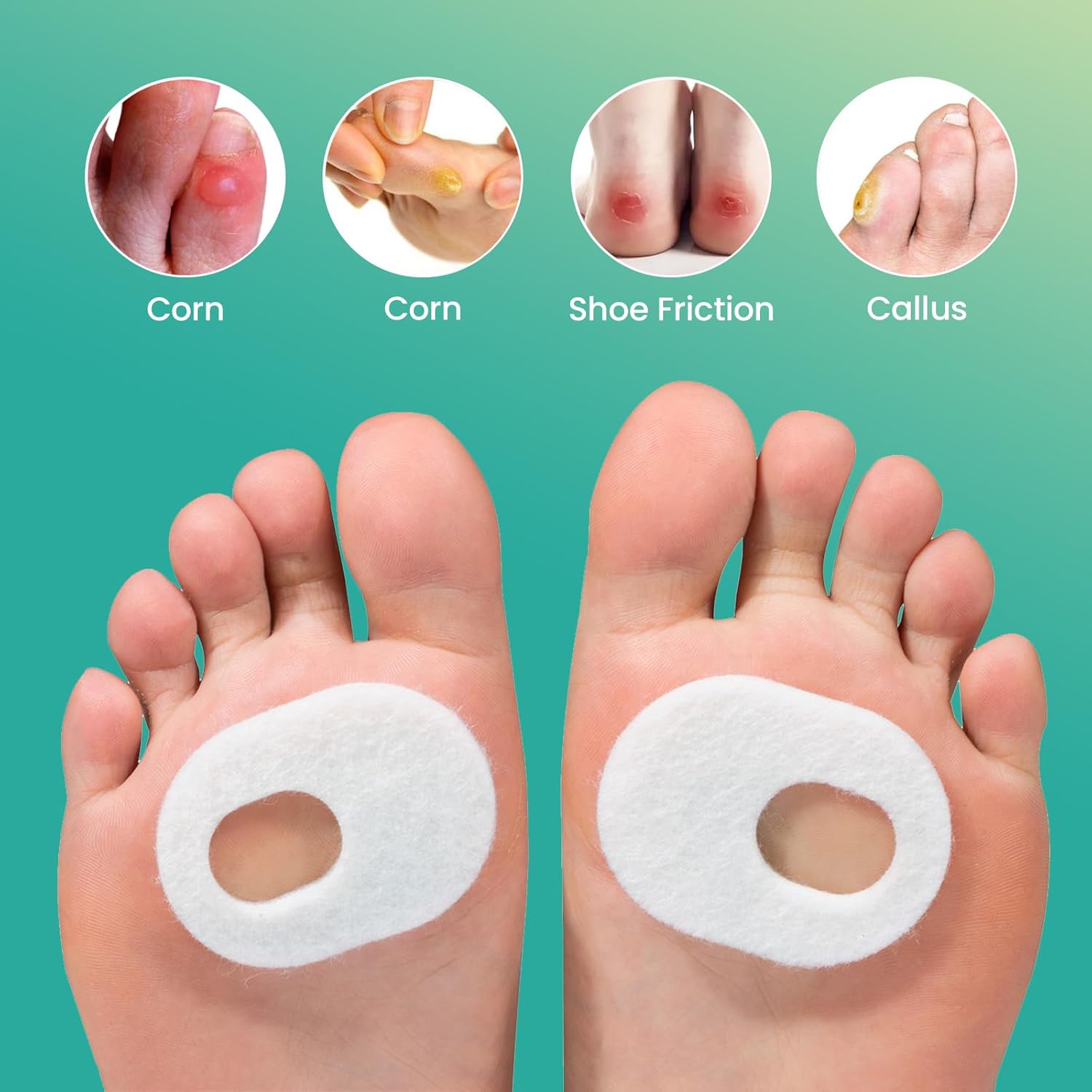 Detalle de Welnove 42pcs Callus Pad with Water-Resistant Self-Stick Adhesive