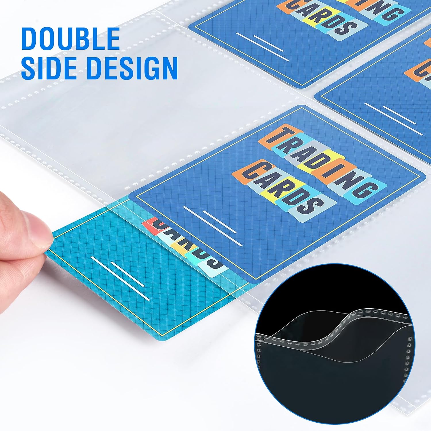 Detalle de Sooez SZ-13-10 Trading Card Sleeves, 36 Double-Sided Pages, PVC-Free