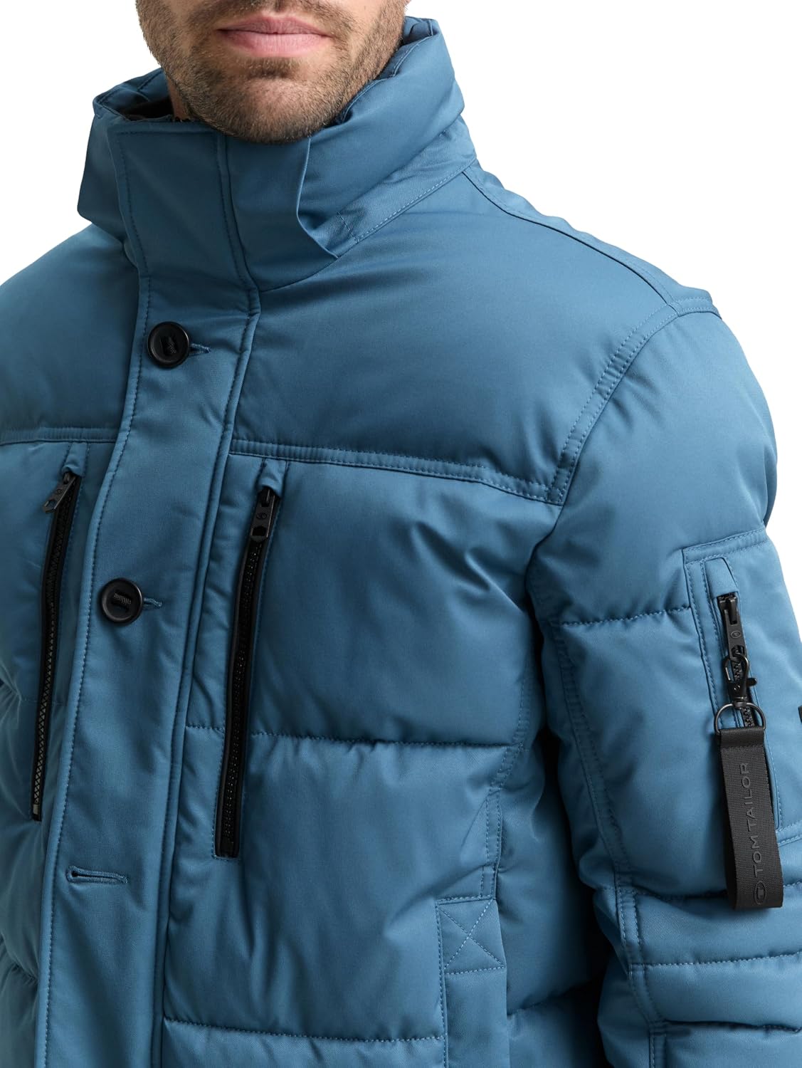 Detalle 2 de TOM TAILOR 1046971 Giacca Uomo: comfort e vestibilità pensati per l’uso quotidiano