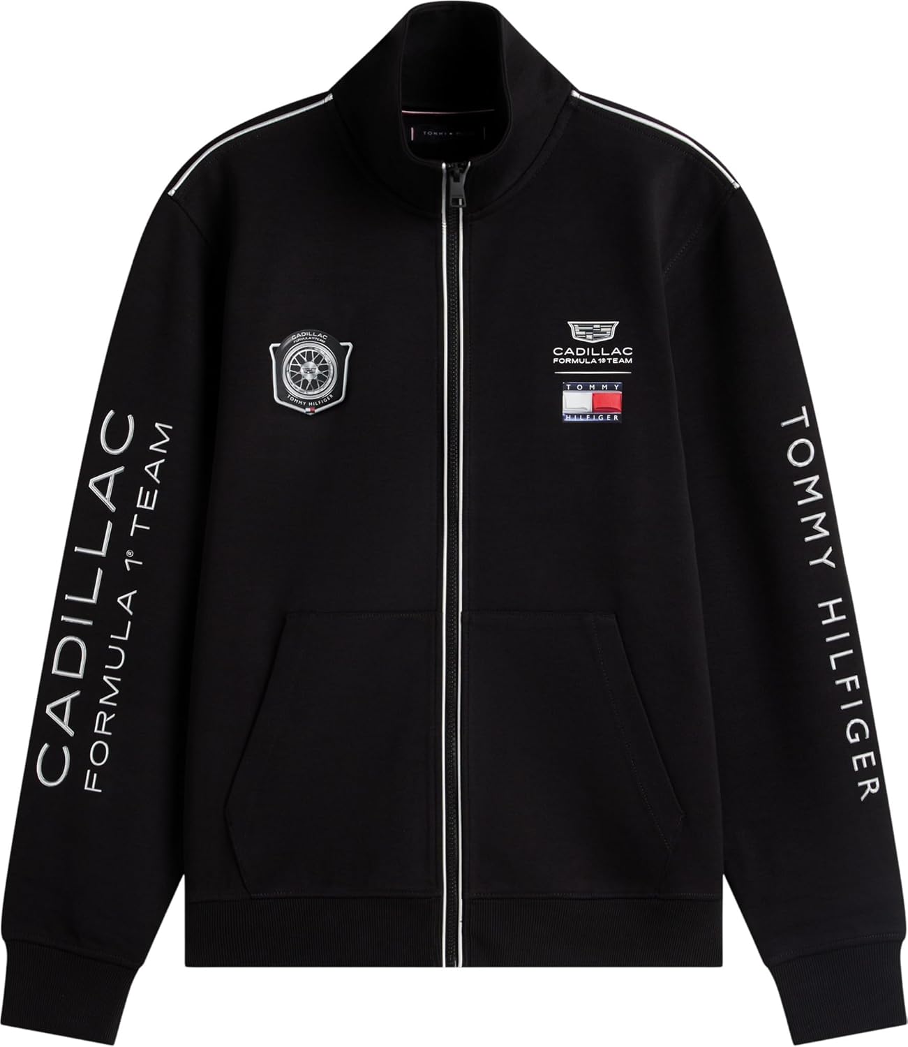 Thumbnail 3 de Tommy Hilfiger Unisexe Sweatshirt avec Fermeture Éclair TH X Cadillac F1 Racing Track Top Col Droit
