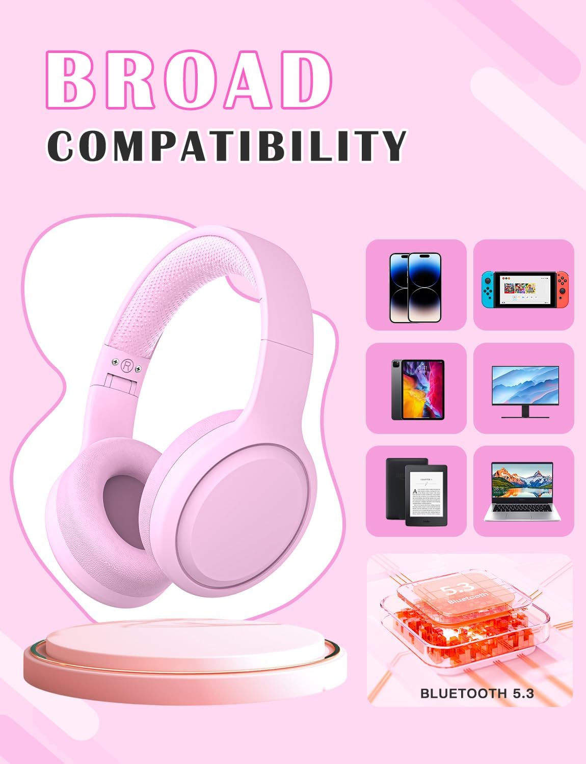 Thumbnail 3 de YOYOTUNE Kids Bluetooth Headphones