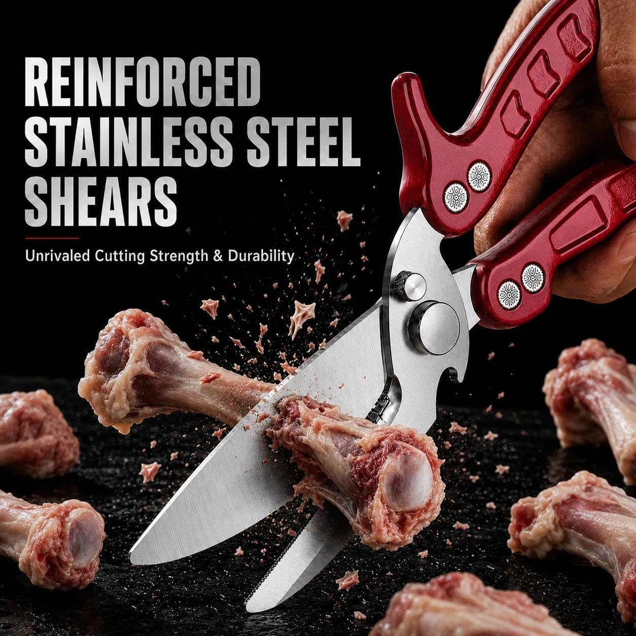 Detalle 2 de Dragon Riot poultry shears in German stainless steel