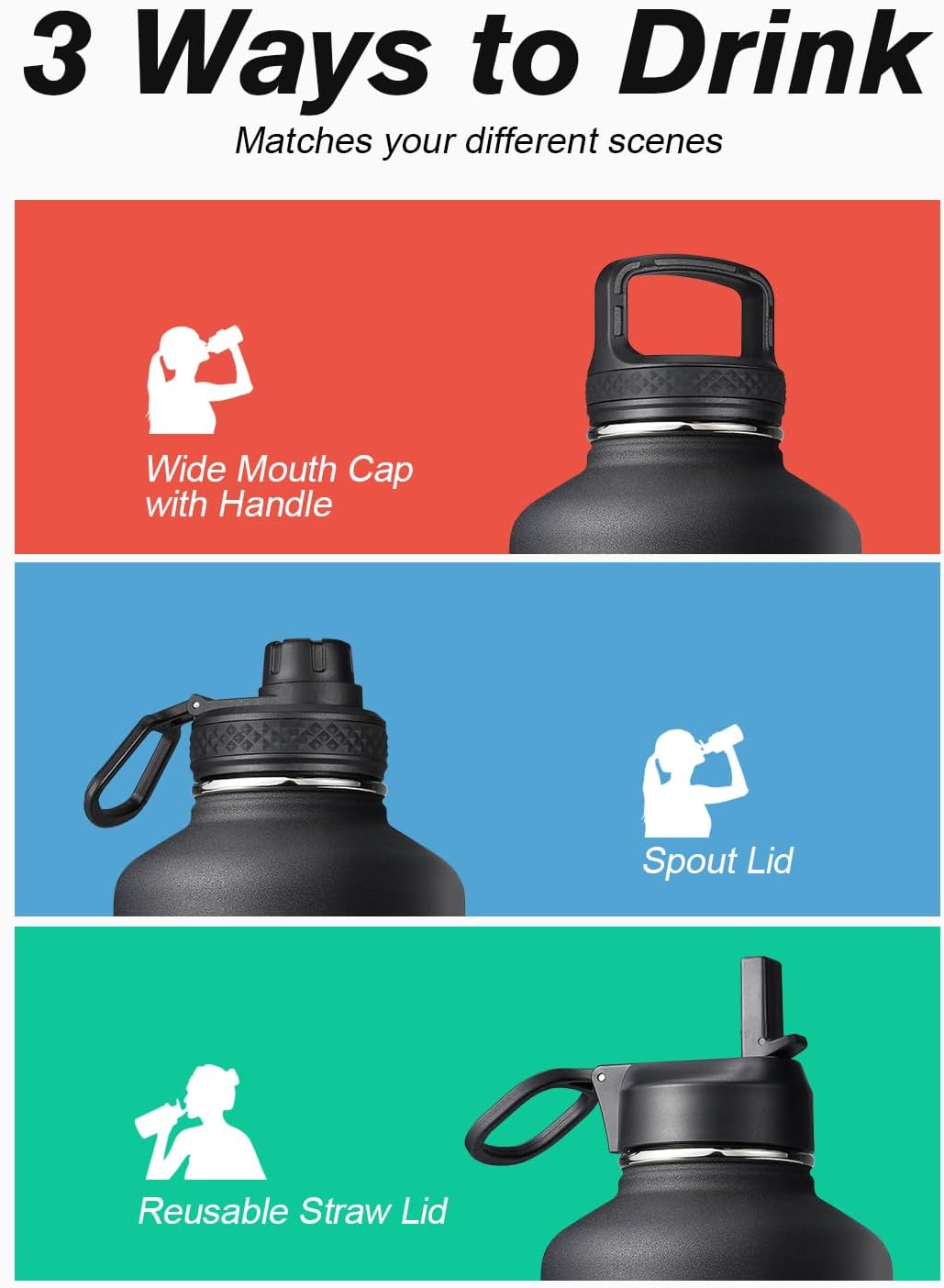 Thumbnail 4 de Coolflask 2L Insulated Water Bottle