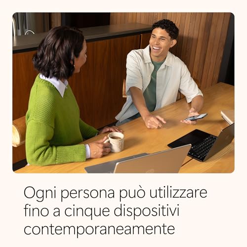 Detalle 2 de Microsoft 365 Family | 12 mesi, 6 persone, 6 dispositivi | Onedrive fino a 6 TB, Office con AI + McAfee Total Protection