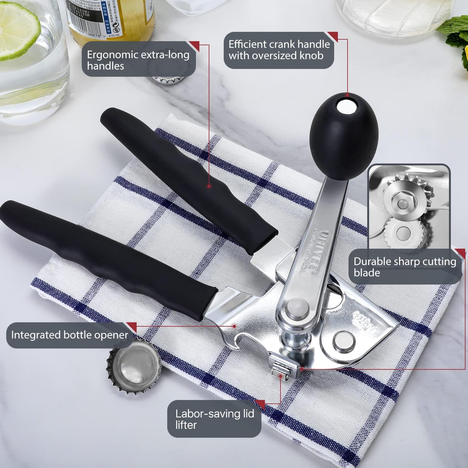 Thumbnail 1 de UHIYEE Commercial Can Opener 10 🍴
