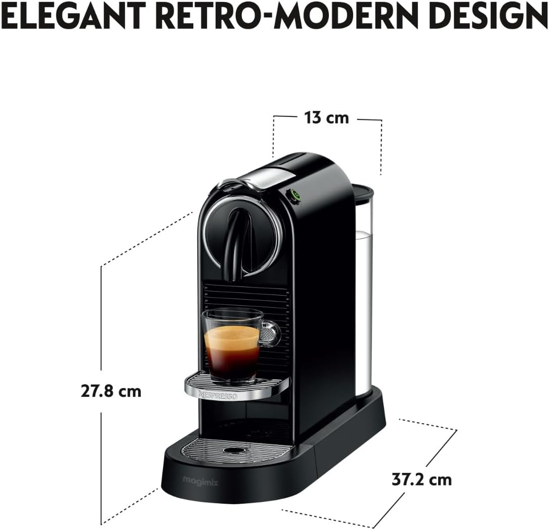 Detalle 2 de De'Longhi Nespresso Citiz EN167.B 19-bar