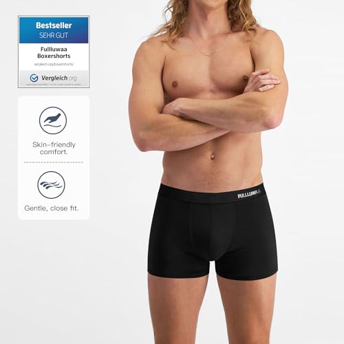 Detalle 2 de Fullluwaa Mens Boxers Cotton 10 Pack – Breathable, Soft and No Scratch Comfort