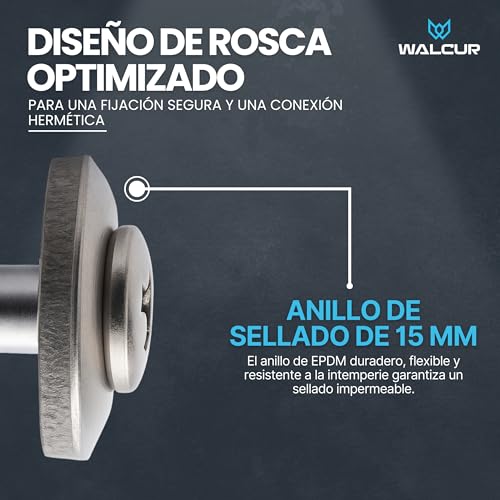 Thumbnail 4 de WALCUR Spengler 4.5 x 45 mm: tornillos inoxidables con arandelas de goma para tarimas