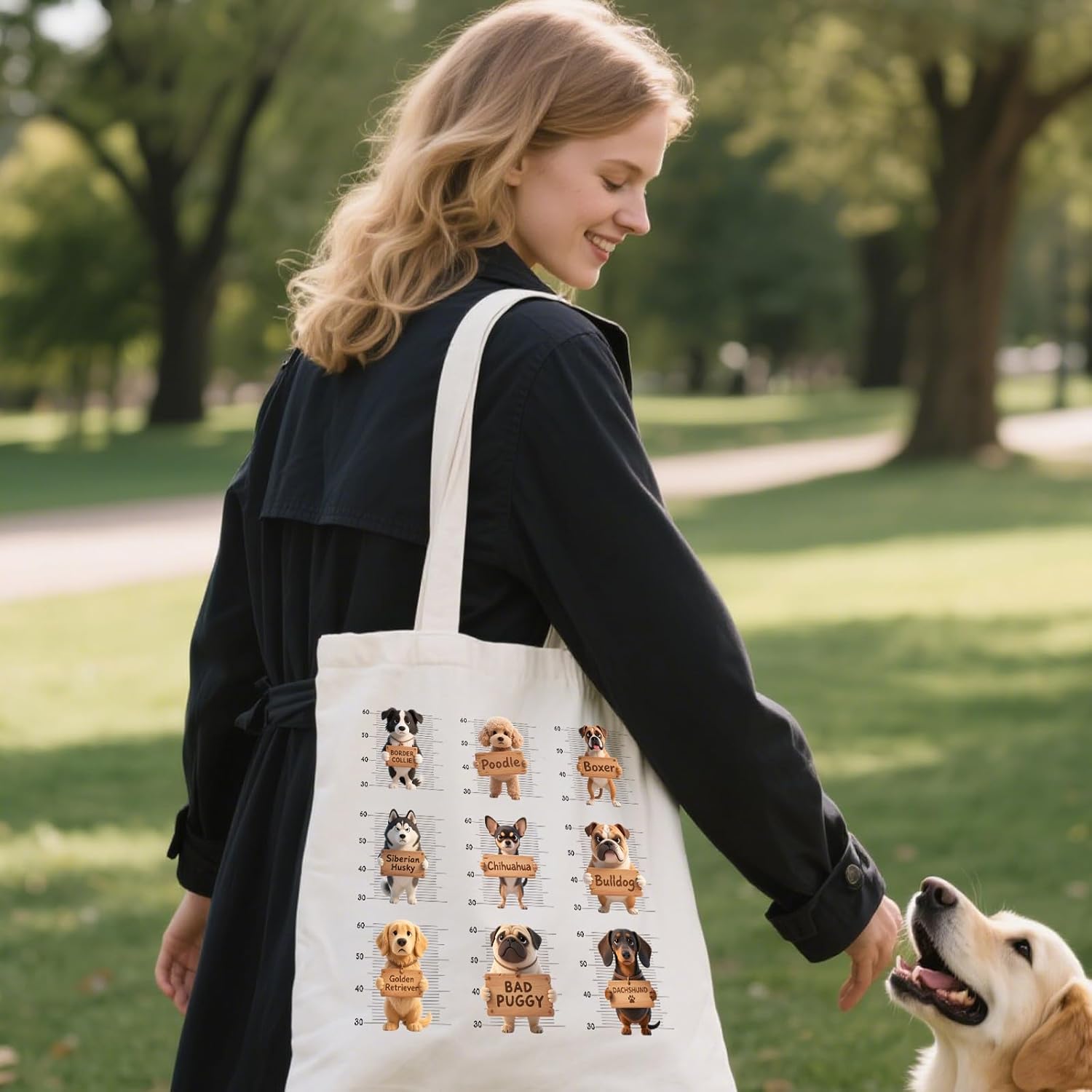 Detalle 2 de ANATTASOUL Canvas Tote Bag: Durable, Foldable Reusable Carry for Everyday Use
