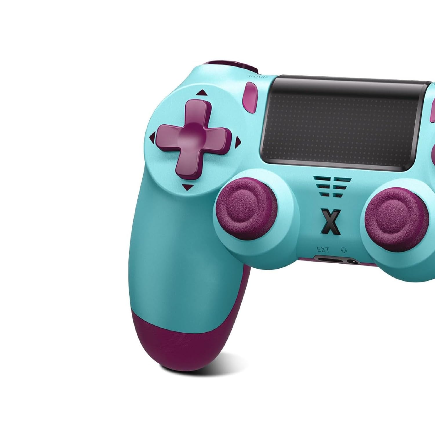 Detalle de Glitfix Wireless Controller für PS4/Pro/Slim und PC – Bluetooth Gamepad mit Touchpad, Dual Vibration & 3,5 mm Audio