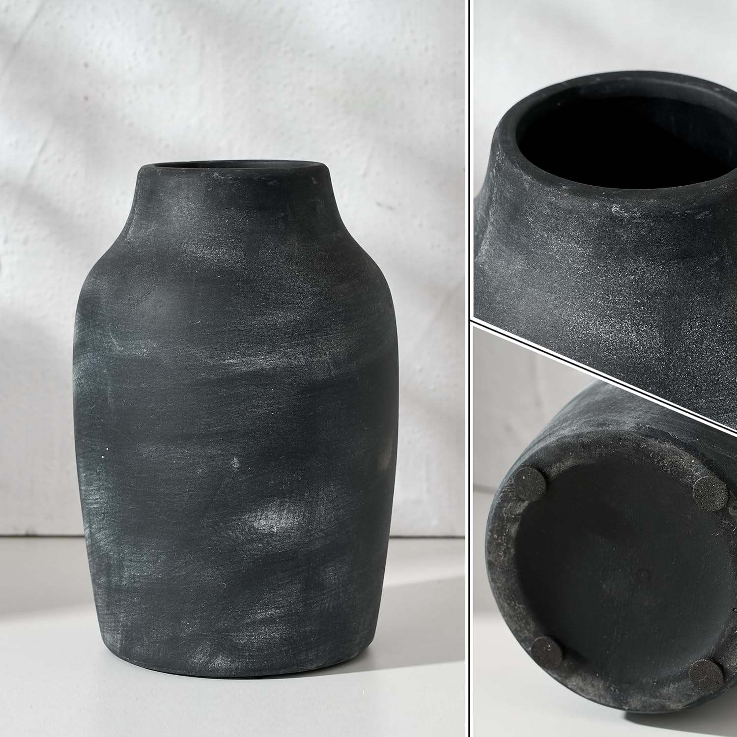 Thumbnail 3 de PORCER Rustikale Bauernhaus-Blumenvase 18,3 cm 🏺