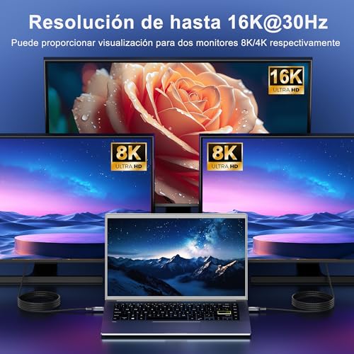 Thumbnail 3 de CAKOBLE Thunderbolt 4 16K 2m USB4 40Gbps ⚡