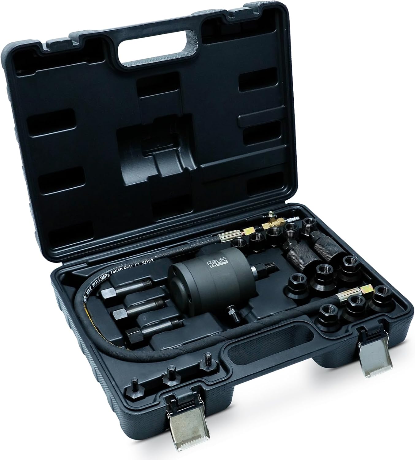 Detalle de CCLIFE 24 pezzi estrattore iniettori Diesel Pneumatico con 3 ganci per Estrazione – Set completo