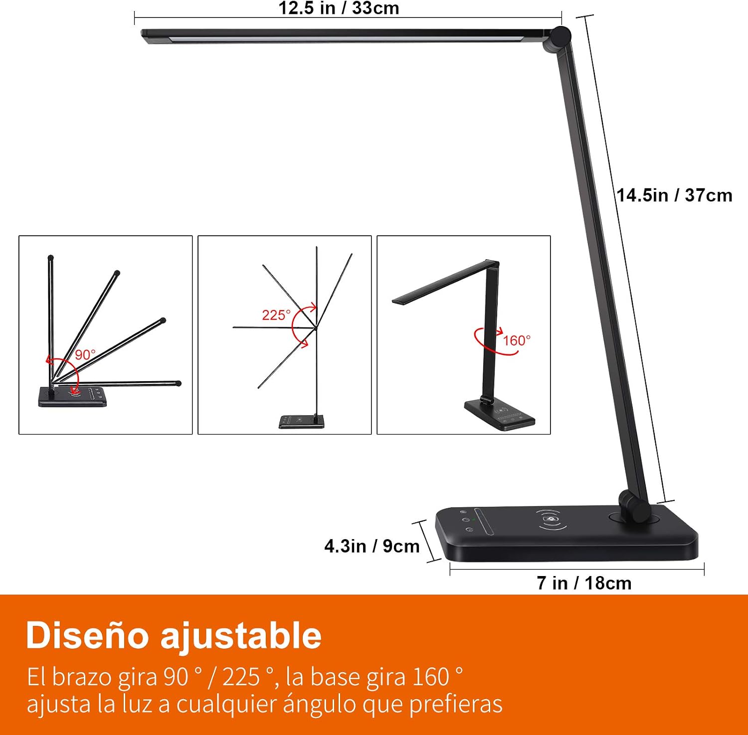 Detalle 2 de oxylops lámpara Led Escritorio 10 niveles