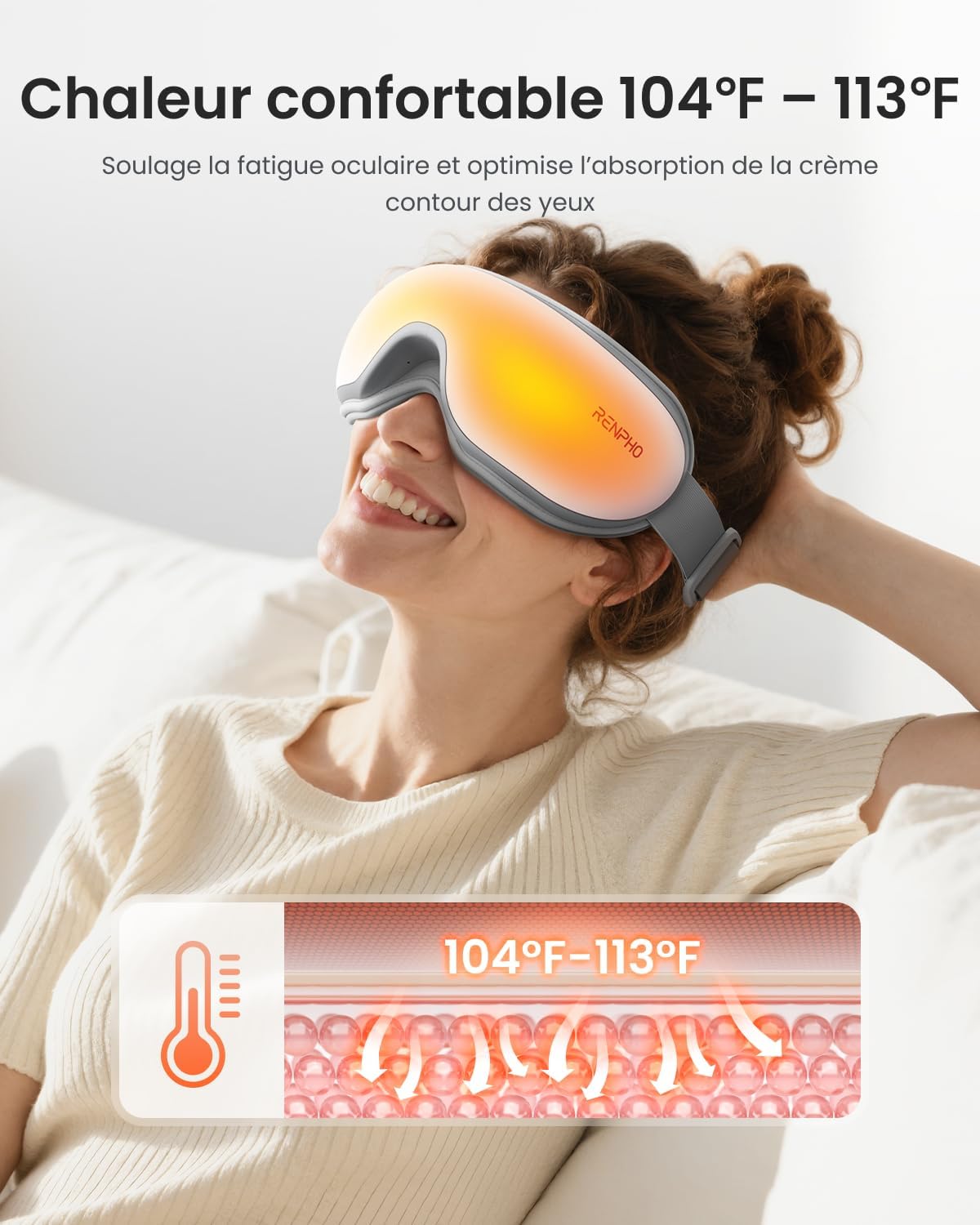 Thumbnail 2 de RENPHO Eyeris masseur oculaire 15 min