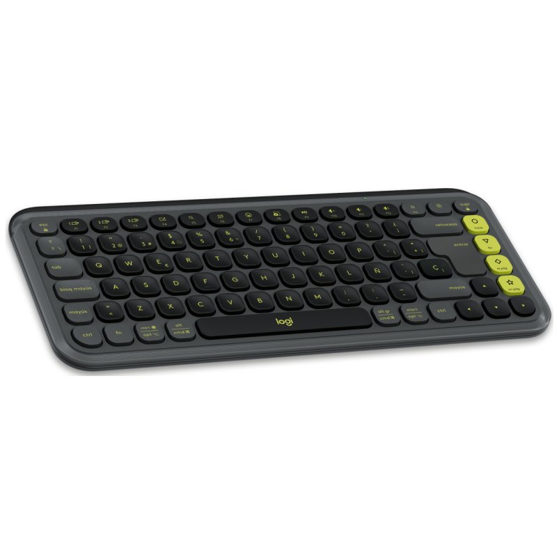 Detalle 2 de Logitech POP Icon Combo Pack: teclado y ratón Bluetooth en grafito y verde