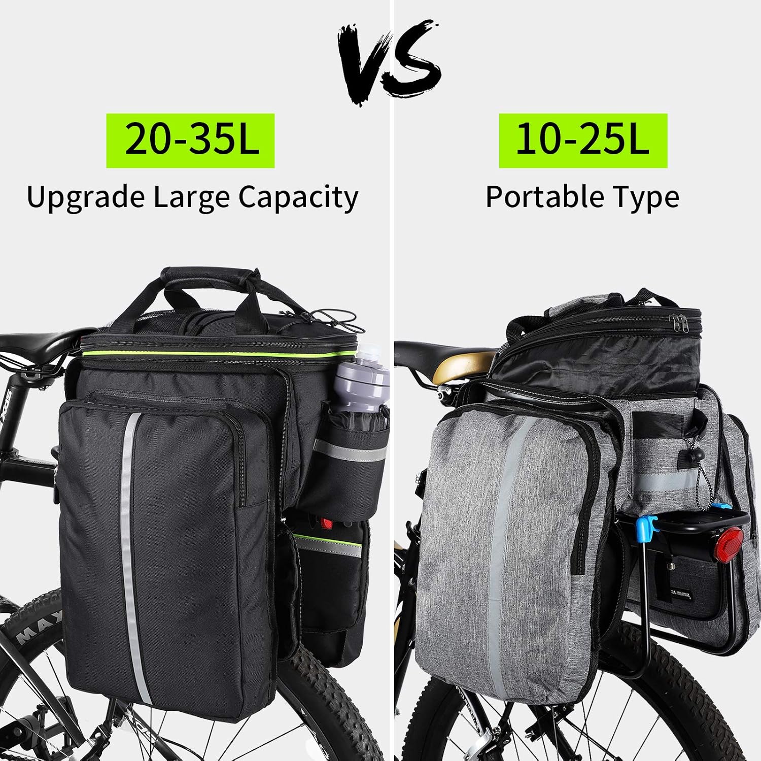 Detalle de 35L Bike Storage Bag Double Side Panniers