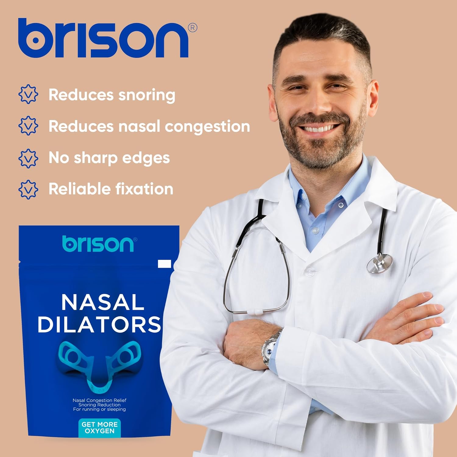 Thumbnail 3 de Brison Nasal Dilators 2-pack anti-snoring nose vents 😷