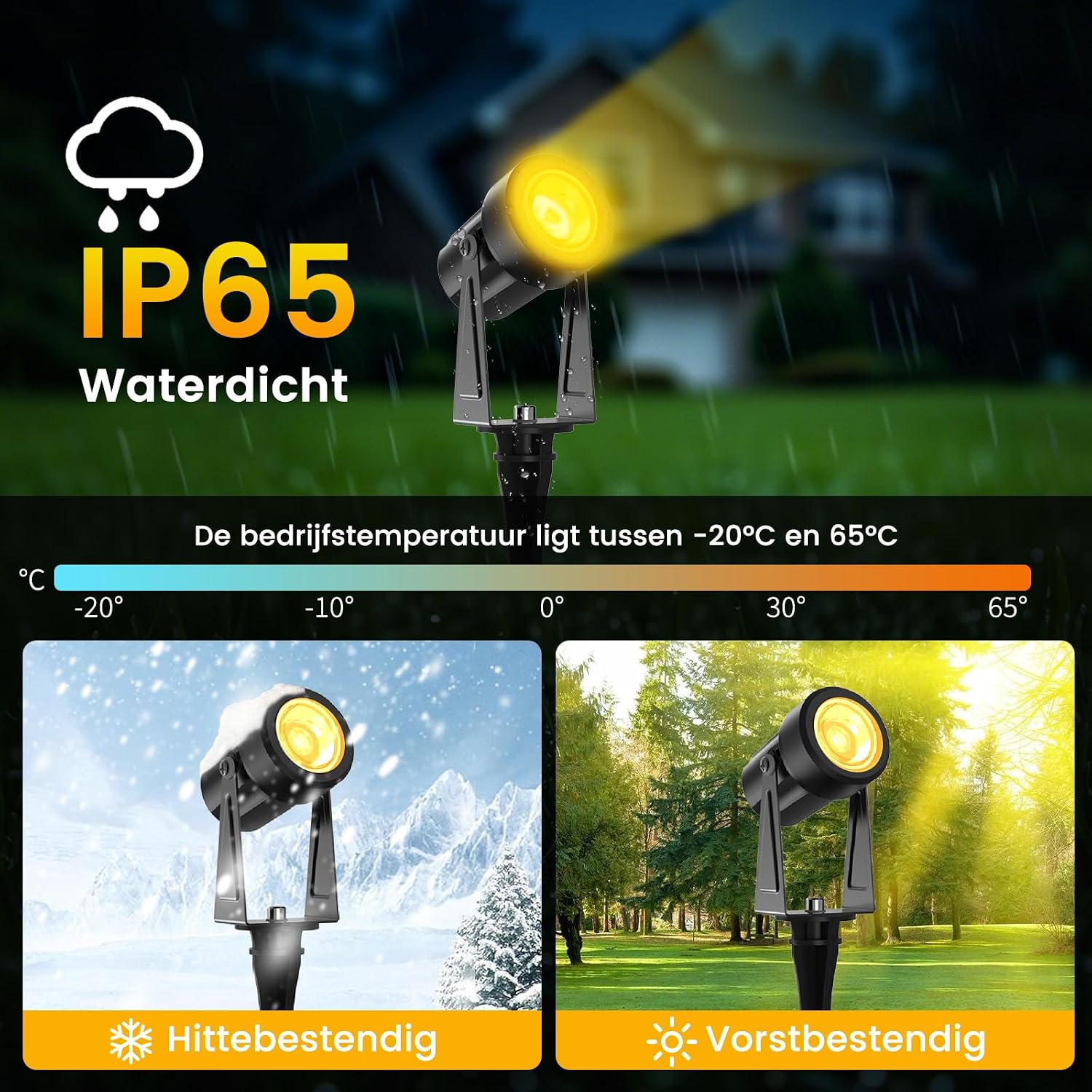Thumbnail 1 de LONIUTO IL-SD-2235M10T tuinspots, 10 stuks, 3000K warm wit en IP65